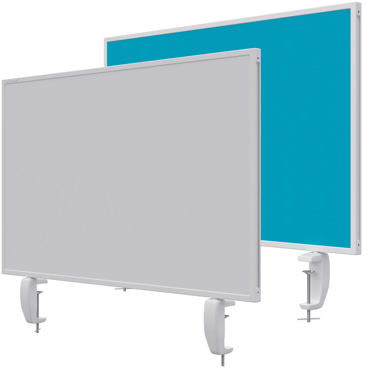 Tischtrennwand VarioPin - Whiteboard / Filz - 80x50 cm