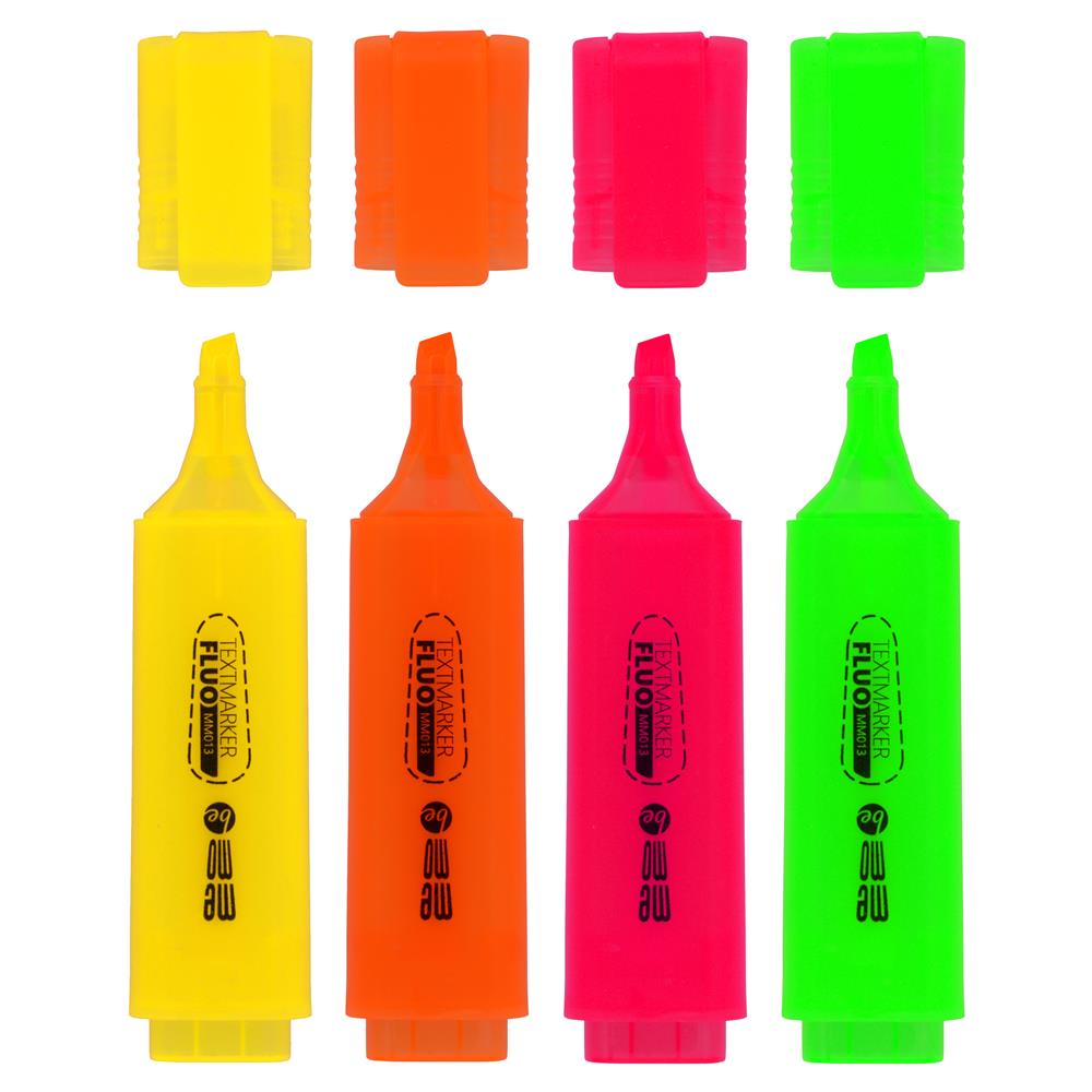 Textmarker 4er Set - Neonfarben