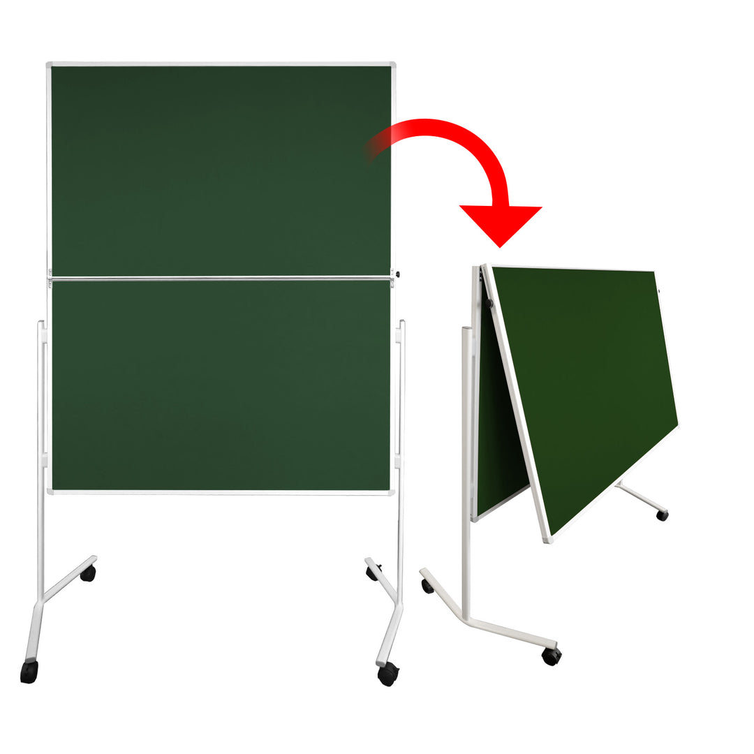 Moderationstafel FOLD - Filz- oder Korkoberfläche - klappbar mit Rollen
